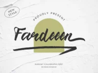 Fardeeen - Free Natural Hand Brush Font