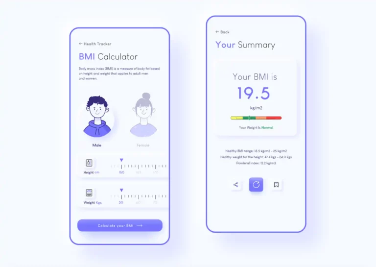Free BMI Calculator App Concept