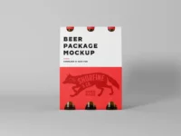 Free Beer Package Mockup