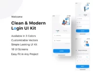 Free Clean and Modern Login UI Kit