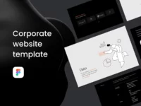 Free Corporate Website Template for Figma
