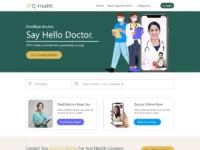 Free Doctor Website Template for XD