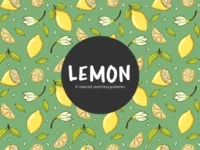Free Lemon Vector Seamless Pattern