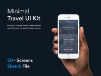 Free Minimal Travel UI Kit