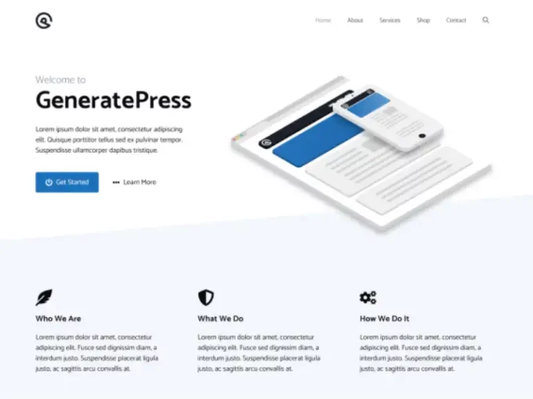 GeneratePress - Free Super Fast WordPress Theme