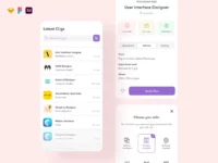 Gigson - Free Mobile UI Template