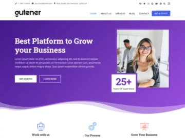 Gutener - Free Multipurpose WordPress Theme