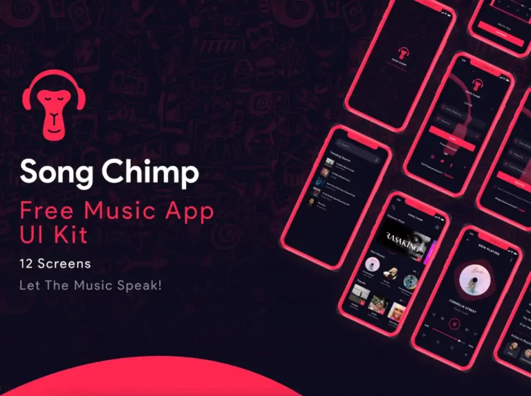 Song Chimp - Free Music App UI Kit