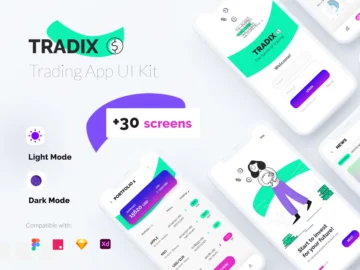 Tradix - Free Trading App UI Kit