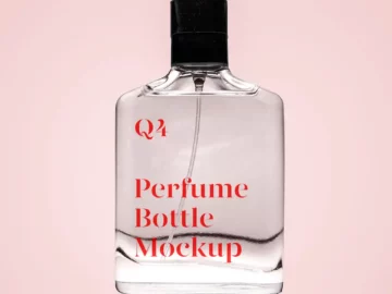 Free Perfume Flacon PSD Mockup