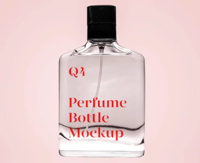 Free Perfume Flacon PSD Mockup