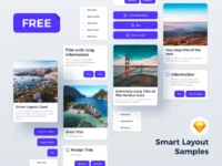 Free Smart Layout Samples for Sketch