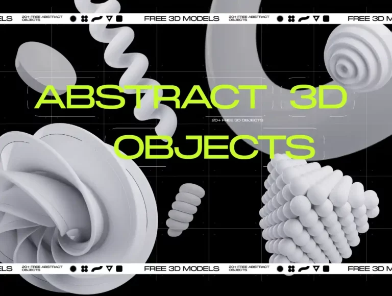 20 Free 3D Abstract Shapes