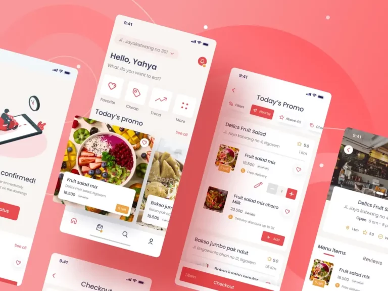 Fooder - Free Food Delivery App UI Design