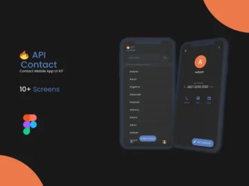 Free Api Contact Mobile UI Kit
