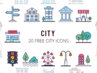 Free City Vector Icon Set