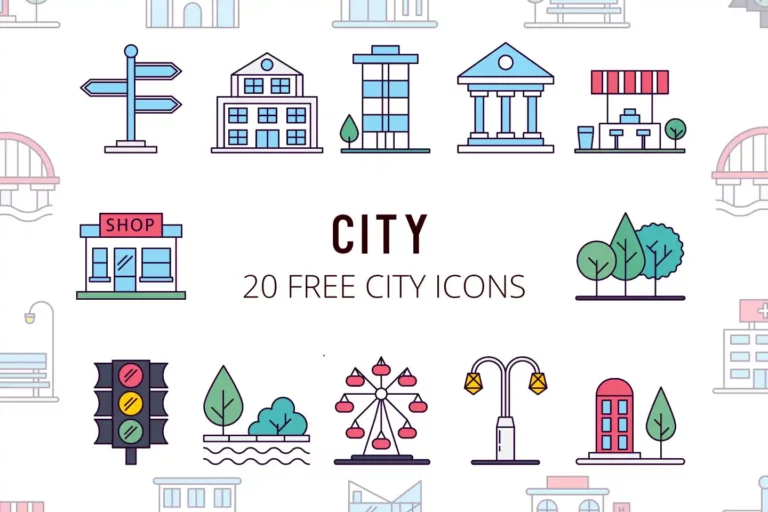 Free City Vector Icon Set