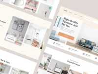 Free Furniture Shop Website Landing Page
