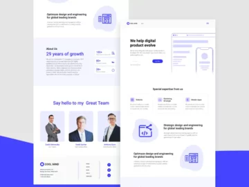 Free Landing Page Designs for Figma