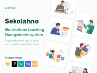 Free Learning Management Illustration Pack