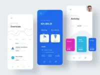 Free Mobile Online Banking App UI Kit