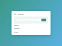 Free Share Document UI Design for Figma