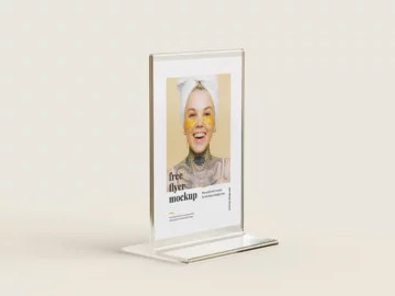Flyer Stand Free PSD Mockup