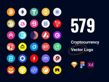 Free 579 Cryptocurrency Vector Logos