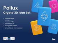 Free Crypto 3D Icon Set
