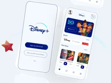 Free Disney+ Redesign App for Figma