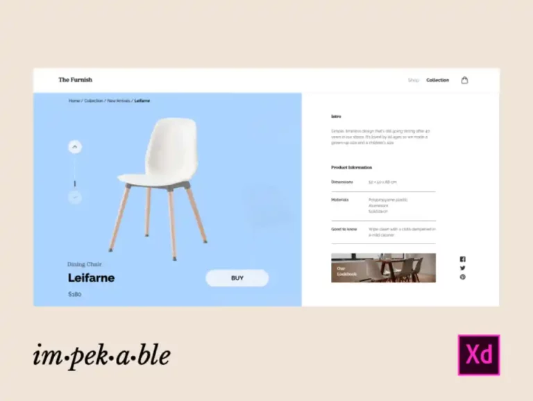 Free E-Commerce Furniture Store Website Design