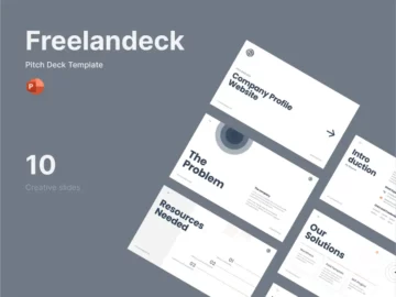 Freelandeck - Free Pitch Deck Template for Power Point
