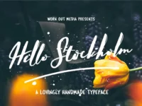 Hello Stockholm - Free Handmade Typeface
