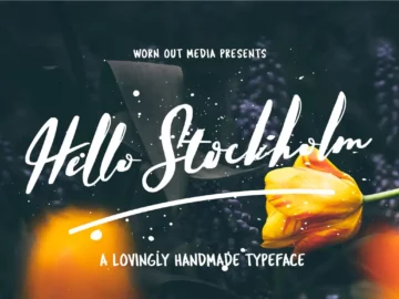 Hello Stockholm - Free Handmade Typeface