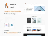 Studio Arch - Free Architecture Website UI in Figma