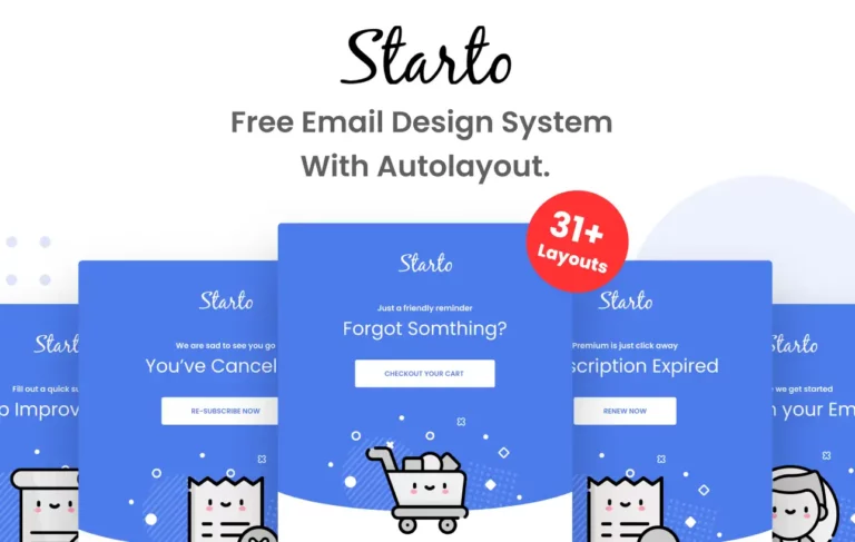 Starto - Free Transaction Email Templates